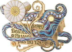 Image of a brooch by designer, Eugene Grasset